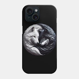 Wolves Yin and Yang Phone Case