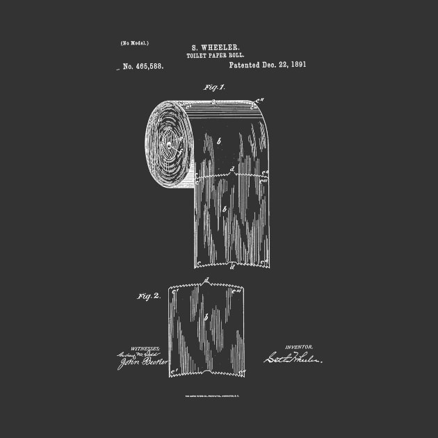 Toilet Paper Patent 1891 by Joodls