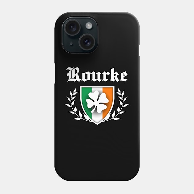 Rourke Shamrock Crest Phone Case by robotface
