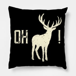 Oh Deer! (Off-White) Pillow