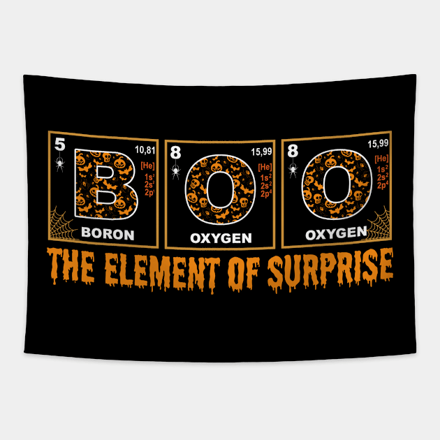 Boo The element of surprise tshirt halloween costume funny gift t-shirt Tapestry by American Woman