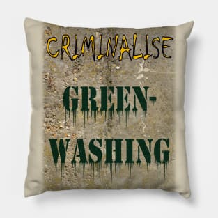 Greenwashing 01. Pillow