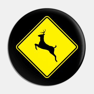 Deer Xing Sign Pin