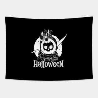 Halloween Skeleton White - Nasa Astronaut Tapestry