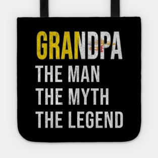 Grand Father Vatican Grandpa The Man The Myth The Legend - Gift for Vatican Dad With Roots From  Vatican City Tote