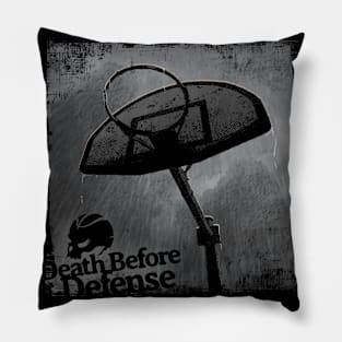 Death Before Defense Basketball Hoop Pillow