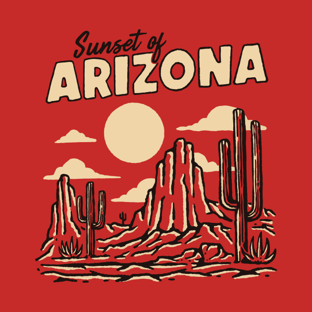 Sunset of Arizona by AlexStudio