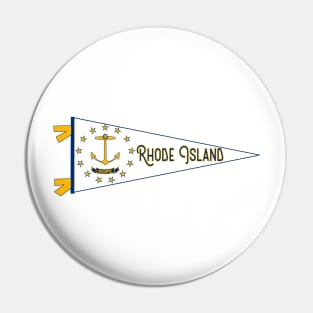 Rhode Island Flag Pennant Pin