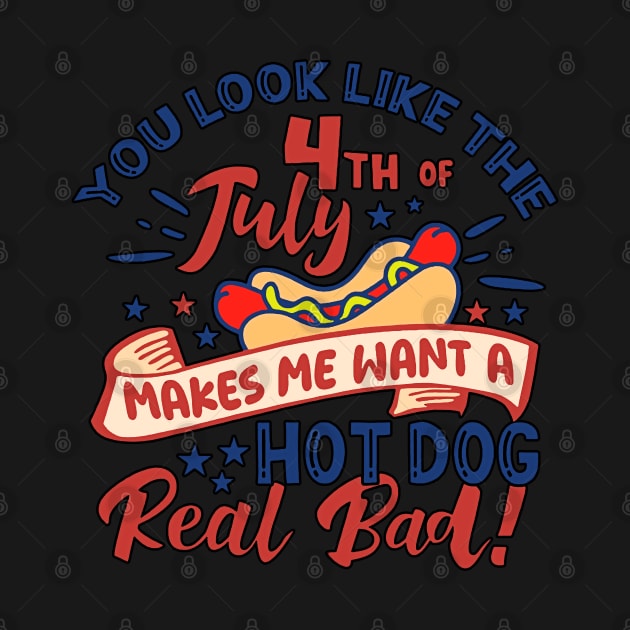 Copy of Funny 4th of July Hot Dog Wiener Comes Out Adult Humor Gift by masterpiecesai