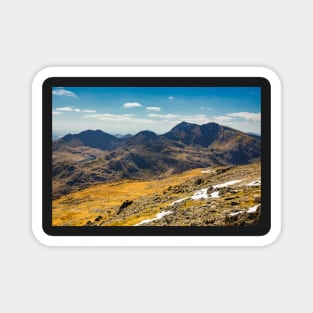 Snowdon Horseshoe from Glyder Fawr Magnet