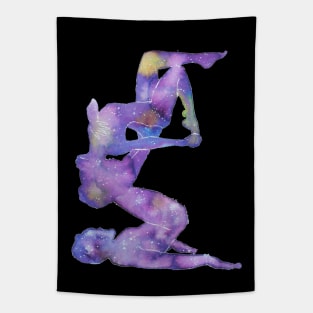 Acro Yoga Nebula Tapestry