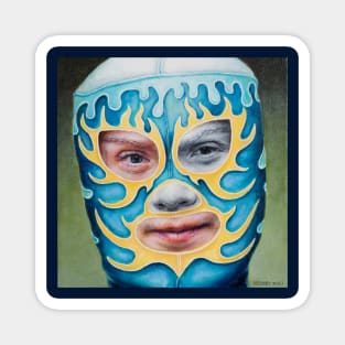 Greta: Wrestling Mask Portrait Magnet