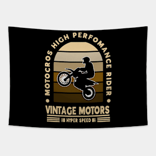 Motocross High Performance Rider Tapestry