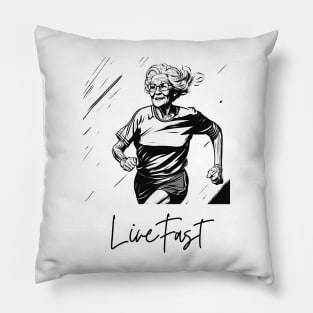 Live Fast, Grandma Gift, Mothers Day Pillow