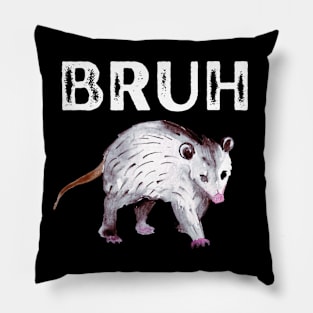 Bruh Gen Z Alpha Opossum Meme Pillow