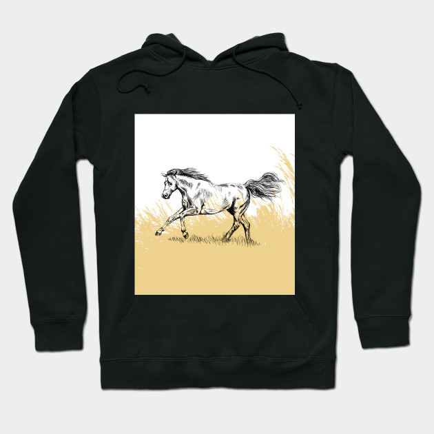 horse print hoodie