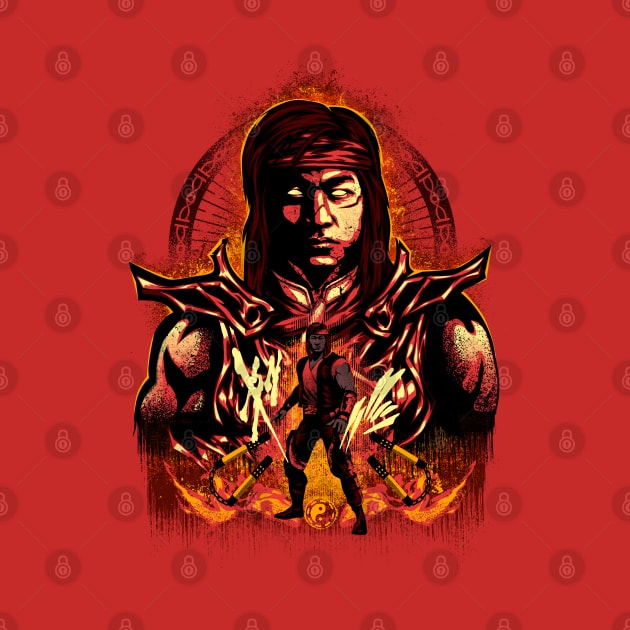 Attack of Liu Kang by plonkbeast