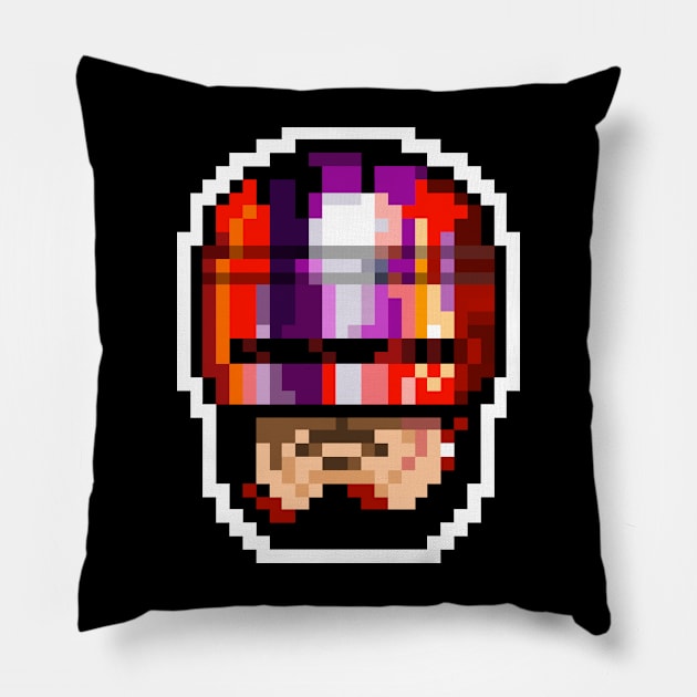 Space rangers pixel art Pillow by Curryman