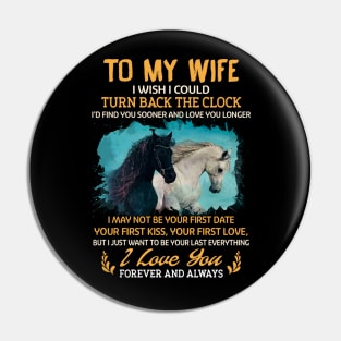 To my Wife Horse Pin