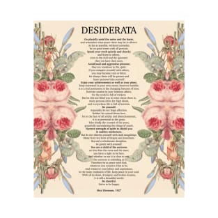 Desiderata Max Ehrmann 1927 in Cream T-Shirt