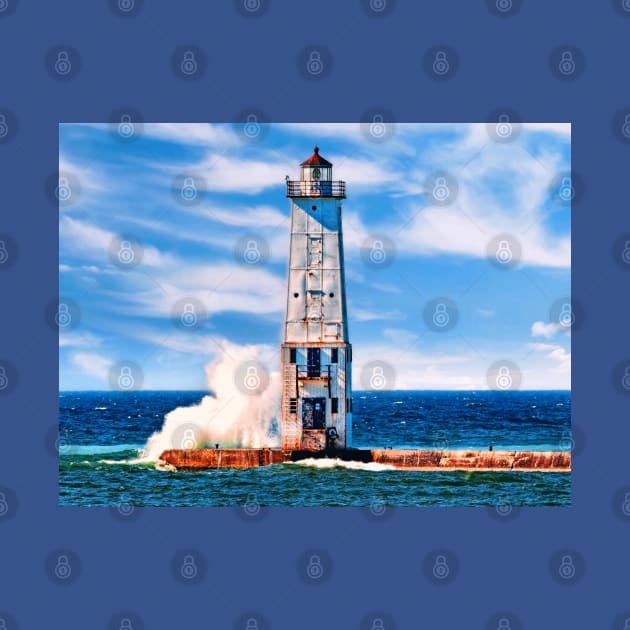 Frankfort "North Breakwater" Lighthouse - Color by Colette22