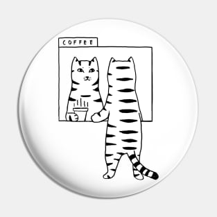 Cat Cafe Pin