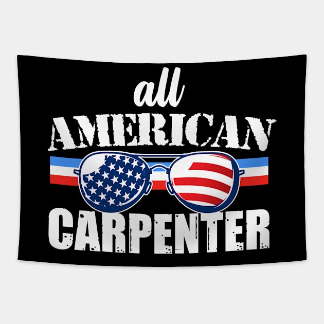 All American Carpenter Tapestry by FanaticTee