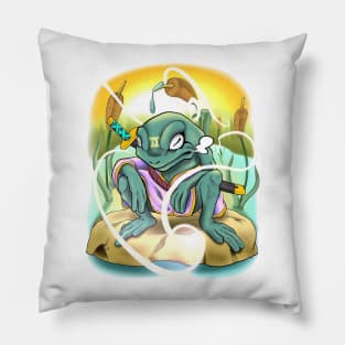 samurai frog Pillow