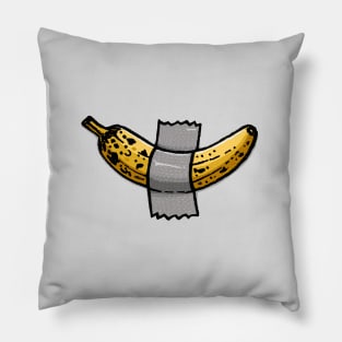 Happy Banana duck-taped Pillow