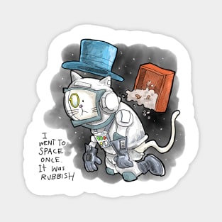 Dapper Cat - Space trip Magnet