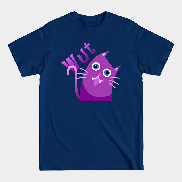 Discover Pretty Purple Silly Cat - Cat - T-Shirt