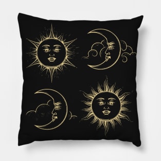 Sun And Moon Pillow