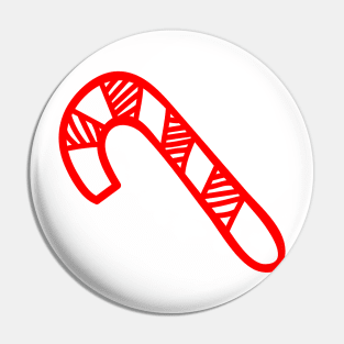 Red Candy Cane Pin