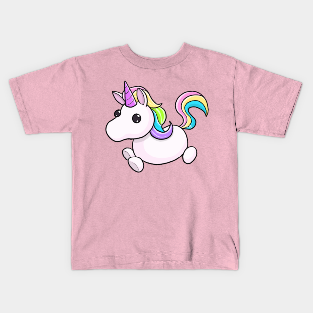 Cute Rainbow Unicorn Roblox Kids T Shirt Teepublic - roblox t shirt rainbow