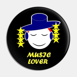 music lover cute guy Pin