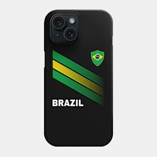 Vintage Brazil Sunflower Flag Brazil Soccer Lover Phone Case