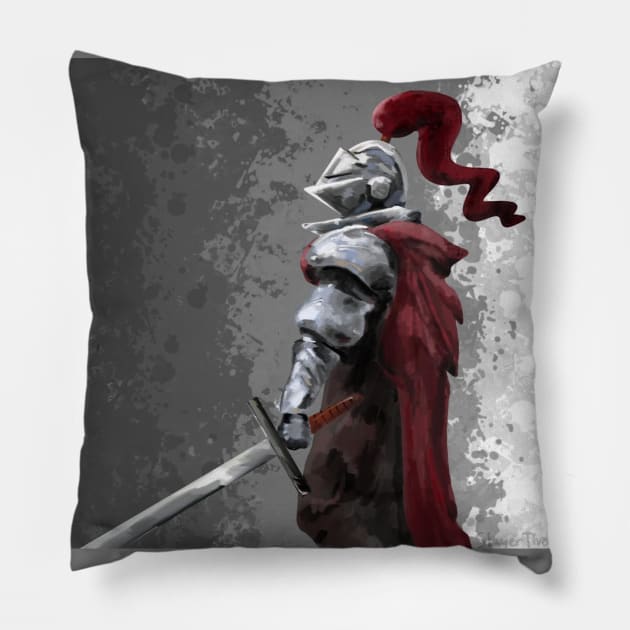 Knight in Shining Armor Pillow by Slayer Threads