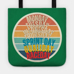 F1 funny Race days weeks  Formula 1 Graphic shirt (please send us a message if you want another custom design) Tote