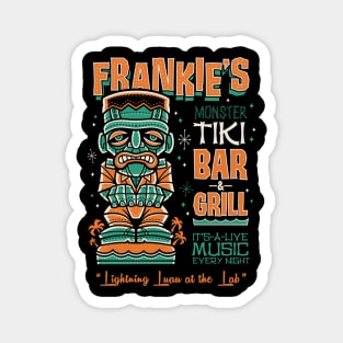 Frankenstein Tiki Bar - Creepy Cute Monster Surf - Hawaii Island Vacation Magnet