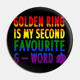 Golden Bell Christmas X-mas Pride Gay Pin