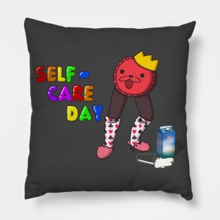 K. Round Self Care Day Pillow