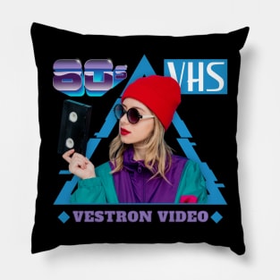 90s vhs classic Pillow