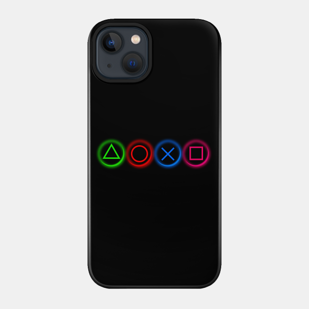 PS4 Controller Buttons Neon - Playstation 4 - Phone Case
