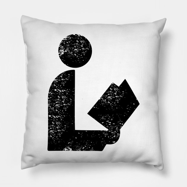 National Library Symbol Pillow by rajem