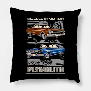 Plymouth GTX 426 Hemi Classic Car Pillow