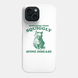 Scoliosis spine pain "squiggly spine disease" funny representation chronic illness disability rep Phone Case