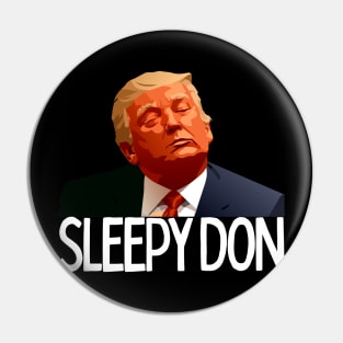 Sleepy Don The Defense Rests Funny Trump Asleep 2024 Pin