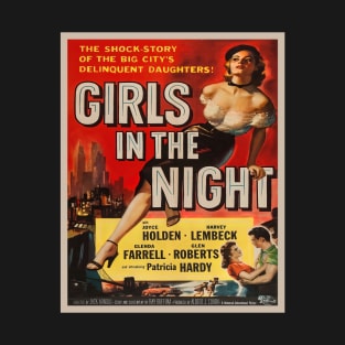 Vintage Girls In The Night Movie Advertising Poster T-Shirt