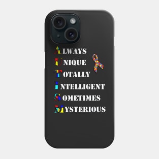 Autistic Interpretations Gift Puzzle Letters Quote Autism Awareness Phone Case