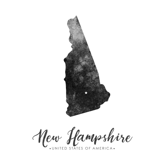 New Hampshire state map by StudioGrafiikka